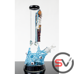 UNDEAD CLOWN WIZARD 3D DESIGN GLASS BEAKER 14inch